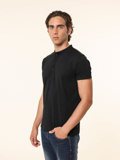 T-Shirt Polo|Colore:Nero
