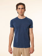 T-Shirt cotone fiammato|Colore:Blu