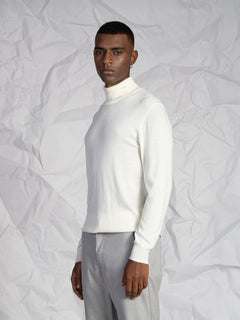 Maglia collo alto basic|Colore:Panna