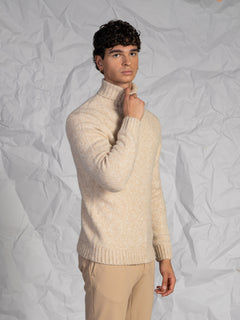 Maglia collo alto|Colore:Beige