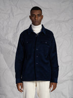 Overshirt in velluto|Colore:Blu