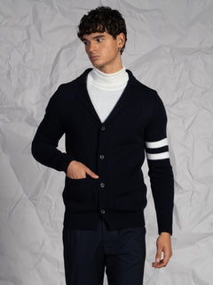 Cardigan con bottoni|Colore:Blu