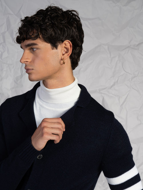 Cardigan con bottoni|Colore:Blu