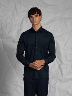 Camicia tessuto tecnico|Colore:Blu