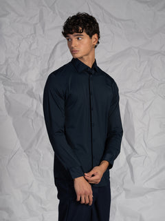 Camicia tessuto tecnico|Colore:Blu