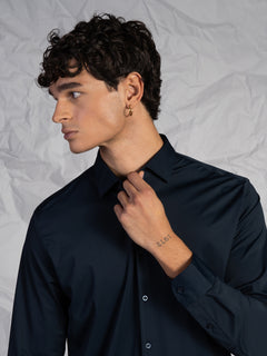 Camicia tessuto tecnico|Colore:Blu