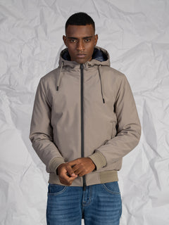 Giubbotto con cappuccio|Colore:Sabbia