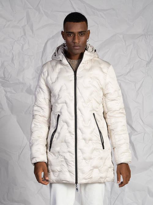 Giubbotto lungo reversibile|Colore:Beige