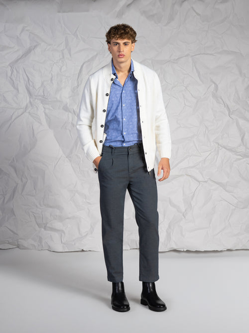 Cardigan con bottoni|Colore:Panna