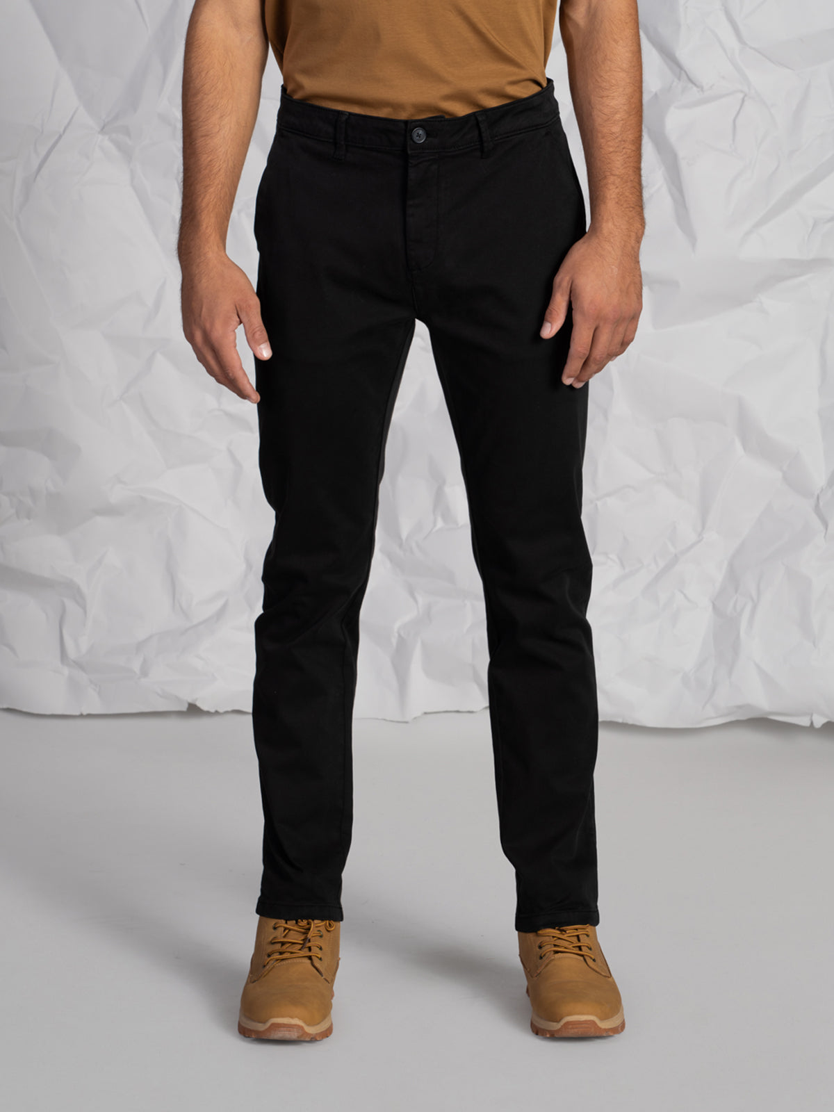 Pantaloni gabardine tasca America stretch|Colore:Nero