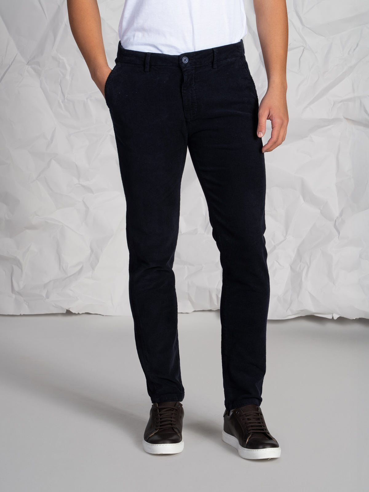 Pantaloni velluto a coste|Colore:Blu