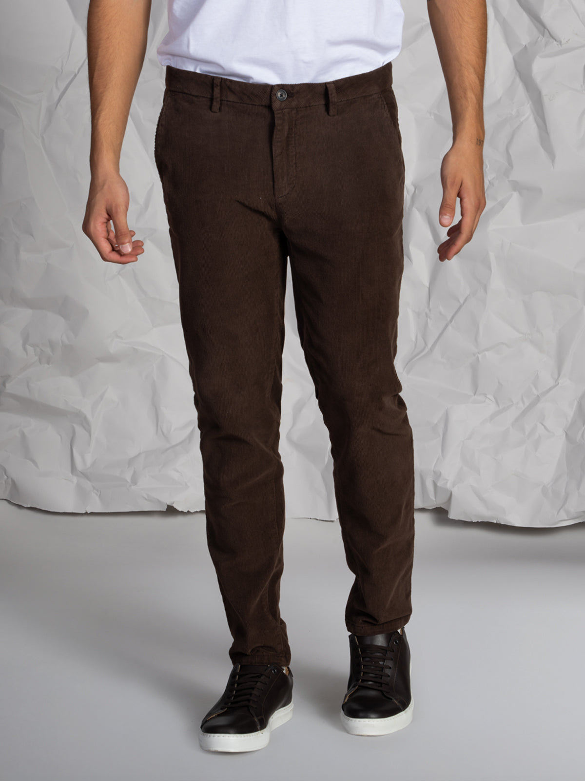Pantaloni velluto a coste|Colore:Moro