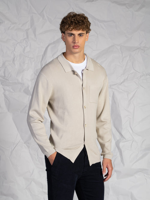 Cardigan con bottoni|Colore:Burro