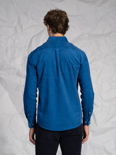 Camicia velluto millerighe|Colore:Denim