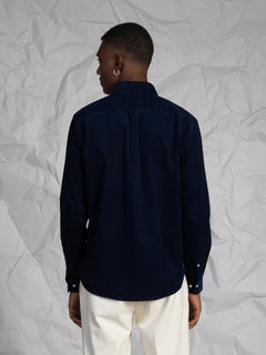 Camicia velluto millerighe|Colore:Blu