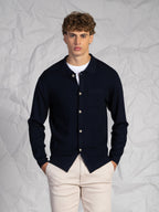 Cardigan con bottoni|Colore:Blu