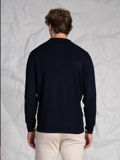 Cardigan con bottoni|Colore:Blu