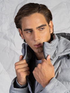 Giubbotto trapuntato|Colore:Grigio melange