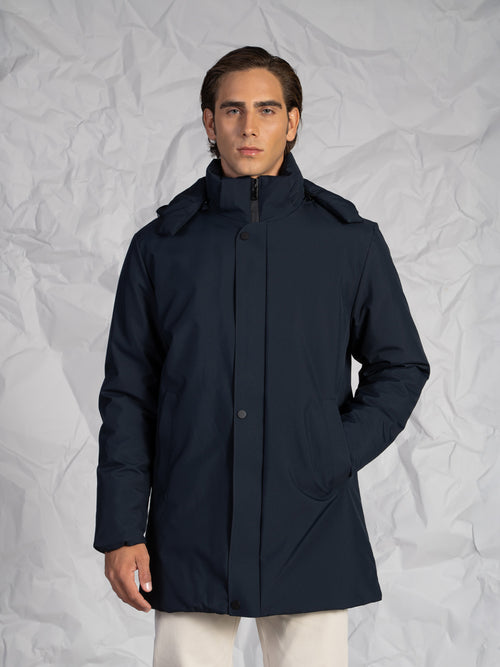 Giubbotto lungo|Colore:Blu