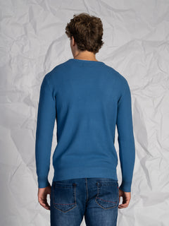 Maglia doppio collo|Colore:Cielo