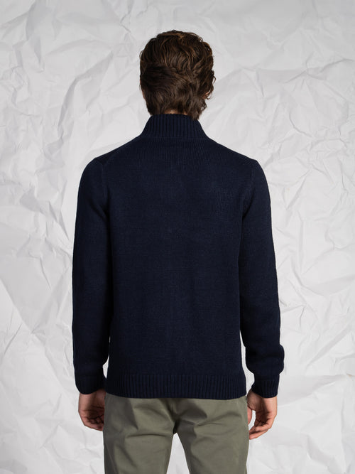 Cardigan con bottoni|Colore:Blu