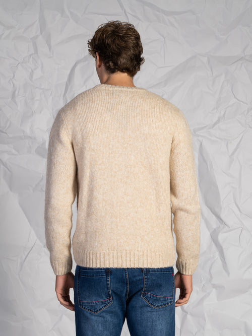 Maglia girocollo|Colore:Beige