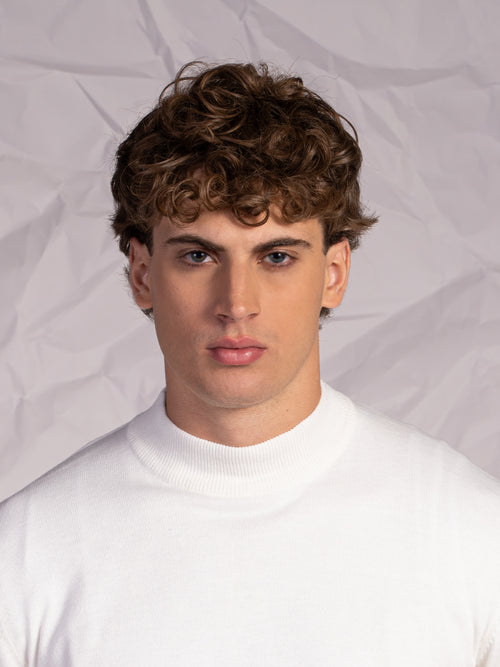 Maglia collo lupetto|Colore:Panna