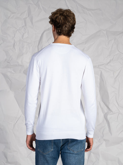 Maglia girocollo lavorazione liscia|Colore:Panna