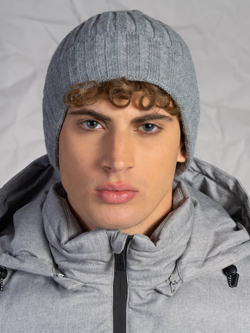 Berretto a maglia rasata|Colore:Grigio chiaro