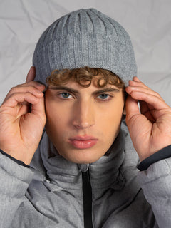 Berretto a maglia rasata|Colore:Grigio chiaro