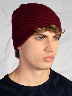 Berretto a coste|Colore:Bordeaux