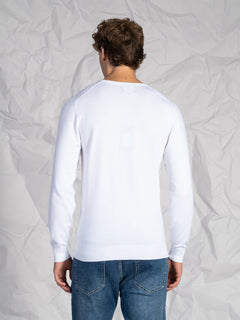 Maglia girocollo nido d’ape|Colore:Panna