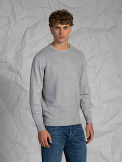 Maglia girocollo rigata|Colore:Grigio