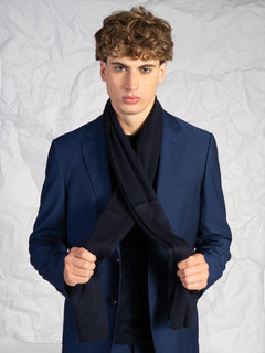 Sciarpa lavorazione liscia|Colore:Blu