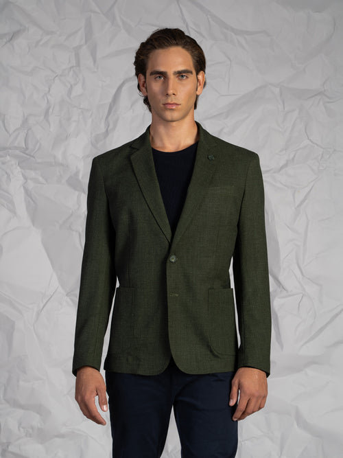 Giacca in maglia|Colore:Verde