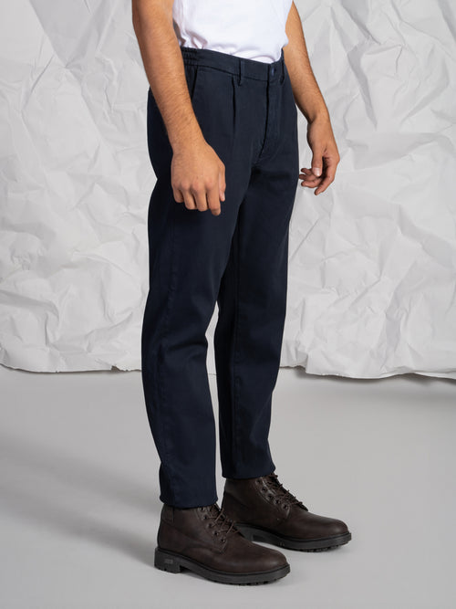 Pantaloni Chino mini pence|Colore:Blu