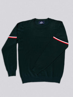 Maglia girocollo in viscosa|Colore:Verde