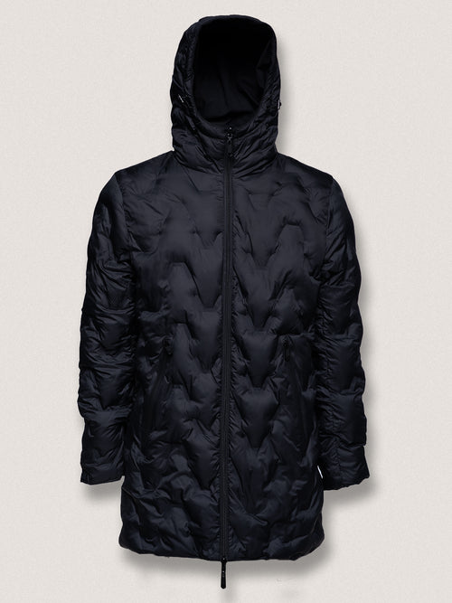 Giubbotto lungo reversibile|Colore:Nero