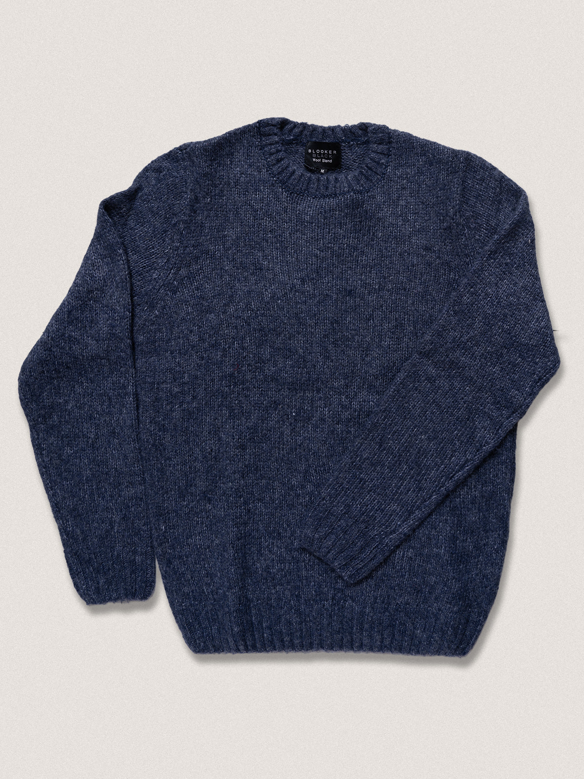 Maglia girocollo liscia|Colore:Blu