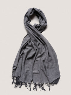 Sciarpa con frange|Colore:Grigio