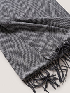 Sciarpa con frange|Colore:Grigio