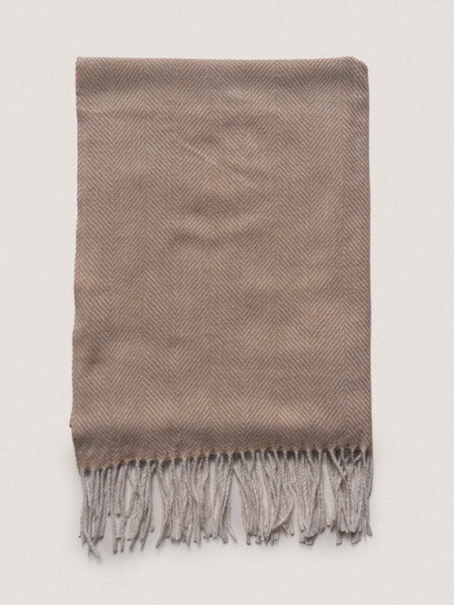 Sciarpa con frange|Colore:Beige