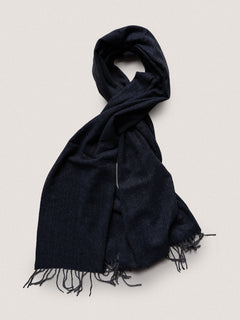 Sciarpa con frange|Colore:Blu