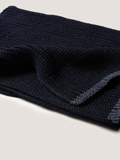 Sciarpa bordo contrasto colore|Colore:Blu