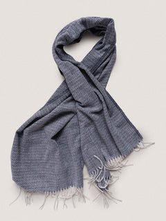 Sciarpa con frange|Colore:Blu