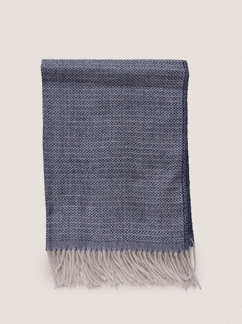 Sciarpa con frange|Colore:Blu