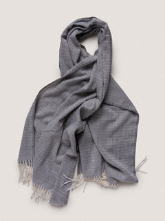 Sciarpa con frange|Colore:Grigio