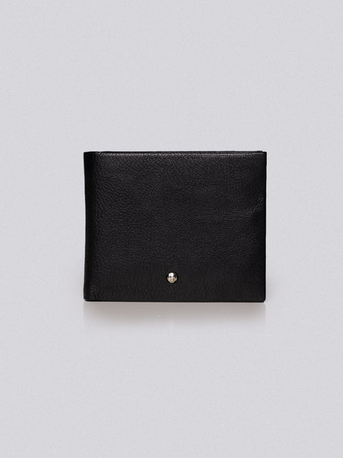 Portafoglio in pelle|Colore:Nero