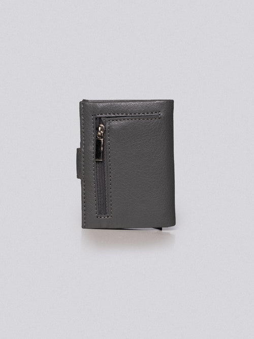 Portafoglio in pelle|Colore:Grigio
