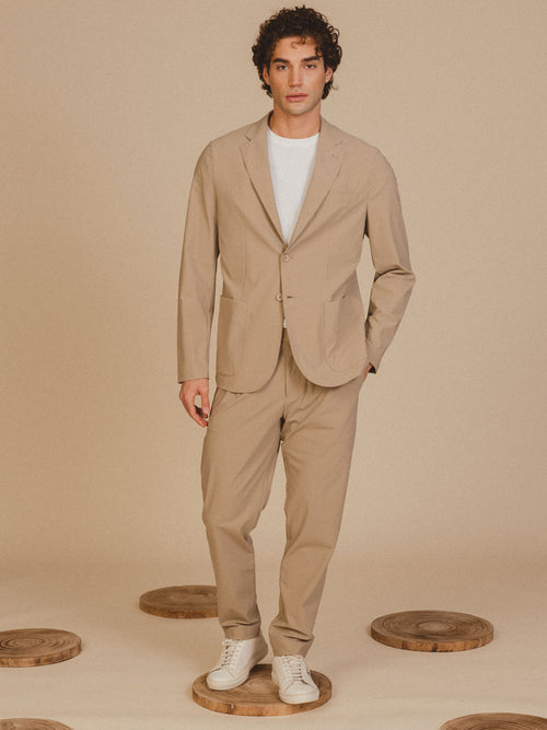 Pantaloni tessuto tecnico|Colore:Beige